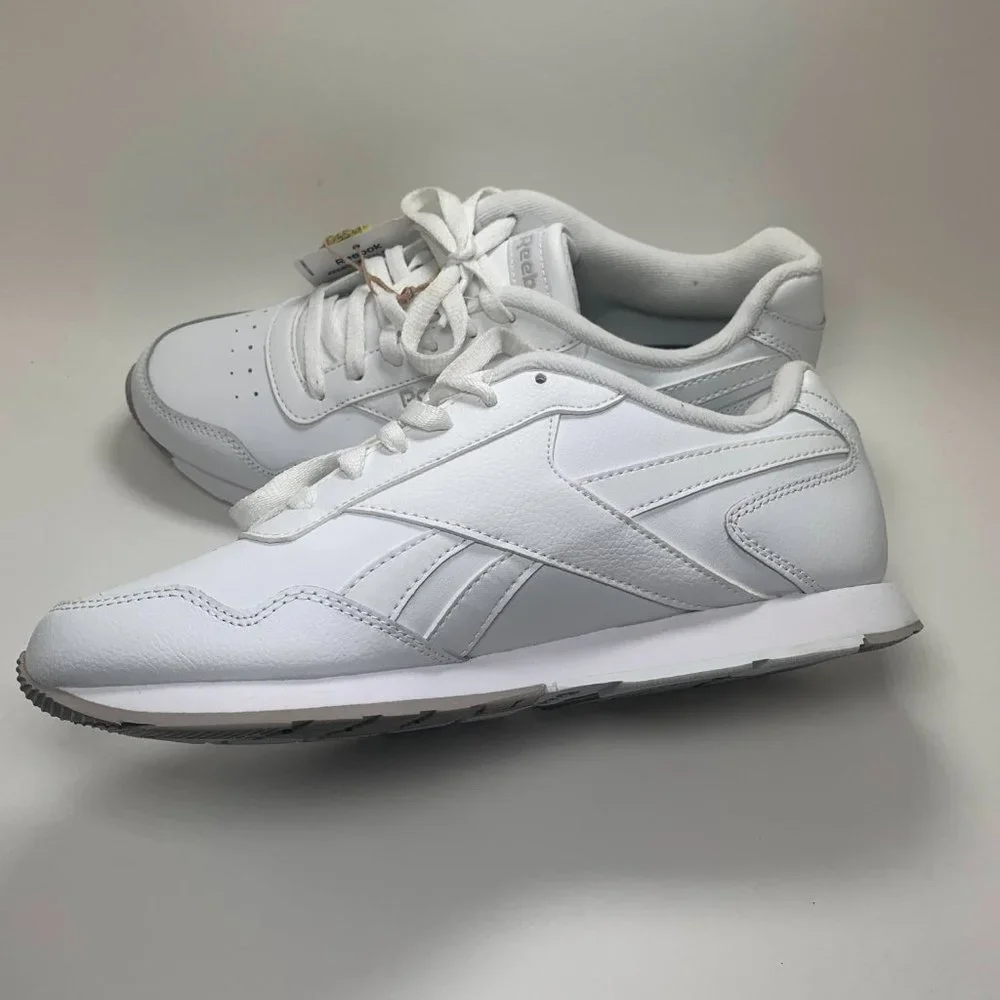 Reebok Royal Glide White Trainers with Comfort Footbed - Size US 9.5 - Picture 11 of 16